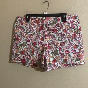NWOT Loft floral shorts size 12